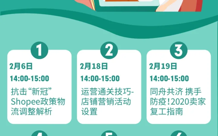 运营指导｜Shopee推出42门免费旺季课程 涵盖选品广告物流全链路
