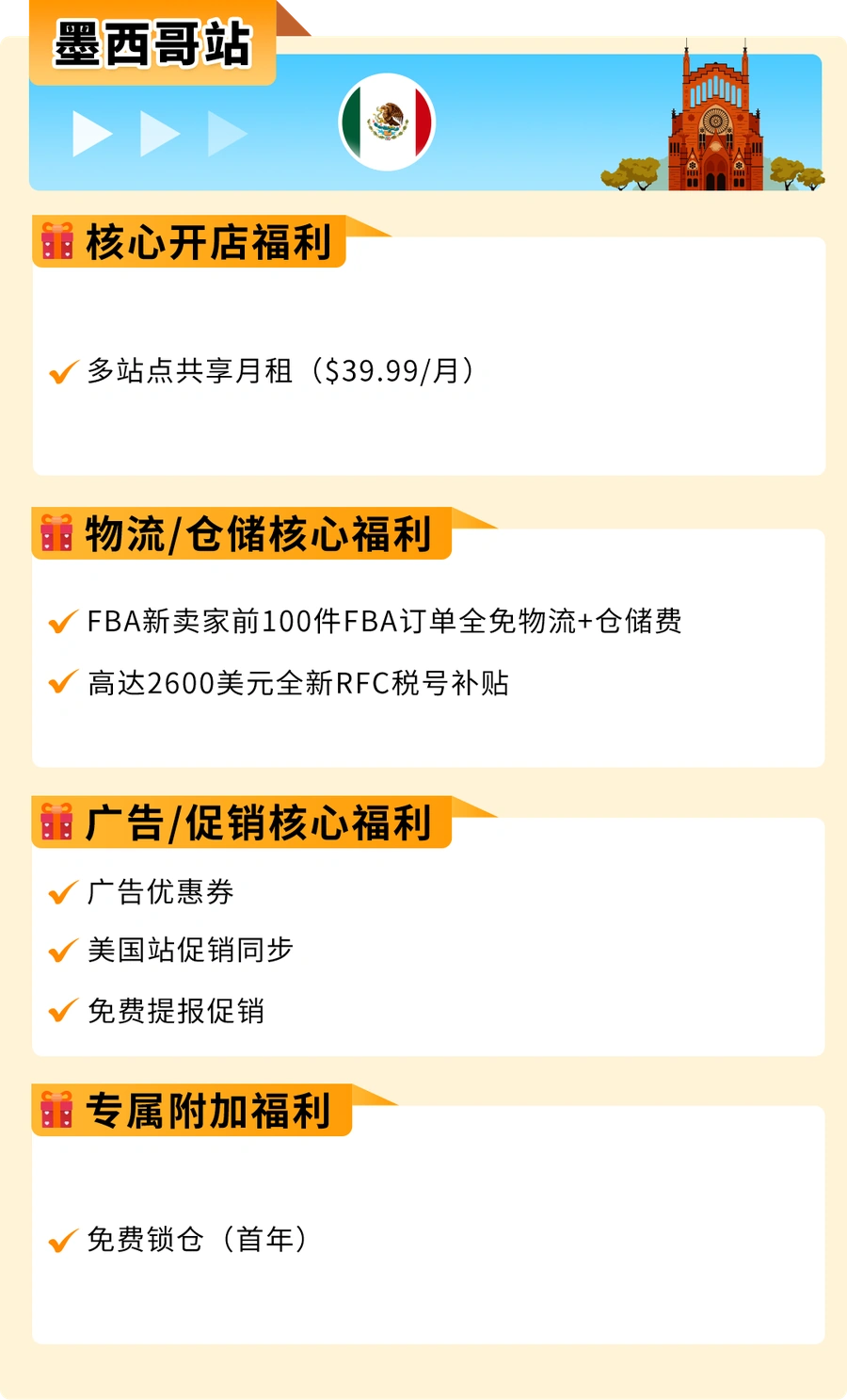 福利信息｜亚马逊新兴站点新品佣金降至5%+最高35万美金礼包，新老卖家同步享受多重优惠-文章封面图