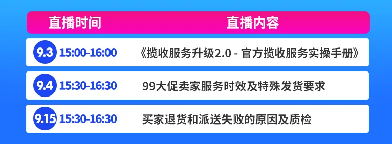 官方活动｜Lazada 9月直播课程聚焦大促运营与物流时效，助商家备战9.9-新闻简介插图