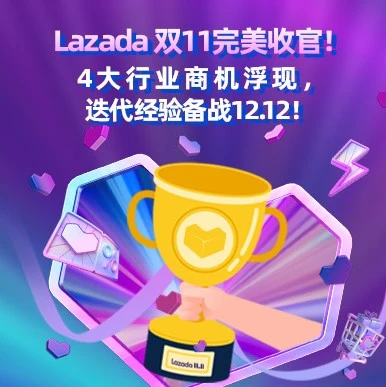 市场趋势｜Lazada双11完美收官，4大行业商机浮现，备战12.12倒计时不足30天