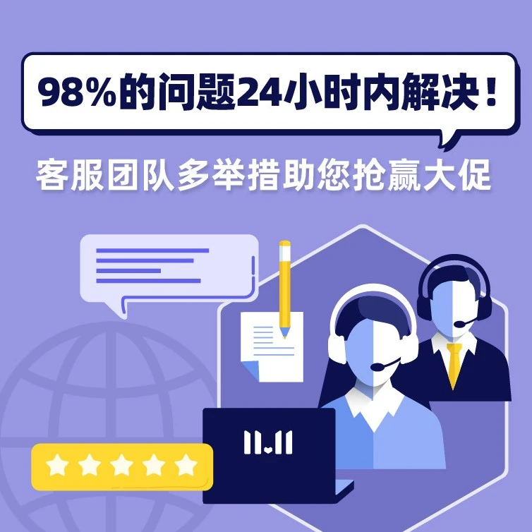 服务动态｜Lazada双十一客服全面升级，98%问题24小时内解决-文章封面图