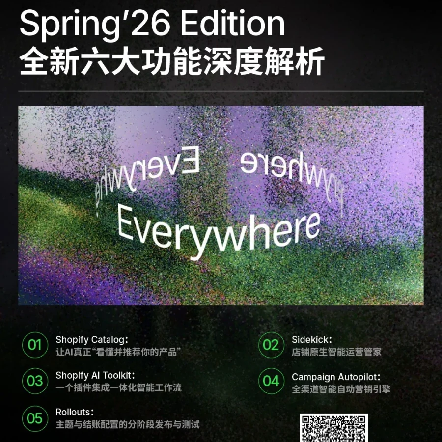 服务动态｜Shopify更新｜AI商业新可能｜Spring'26 Edition发布｜2026年7月2日
