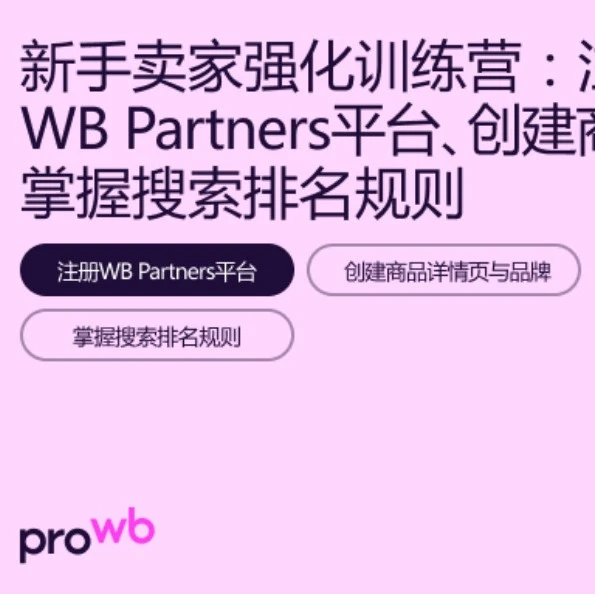 运营指导｜Wildberries新手卖家强化训练营直播课今日17:00开课