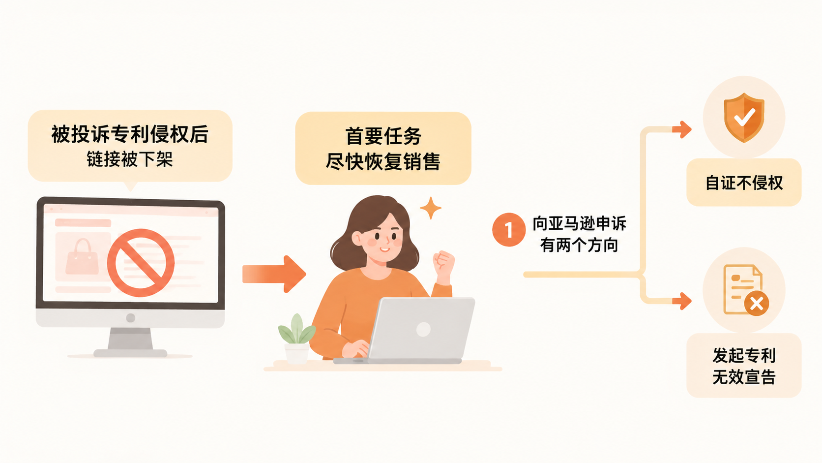 亚马逊卖家被投诉专利侵权后，如何区分申诉恢复与专利无效的适用条件？ 文章内容信息图 1