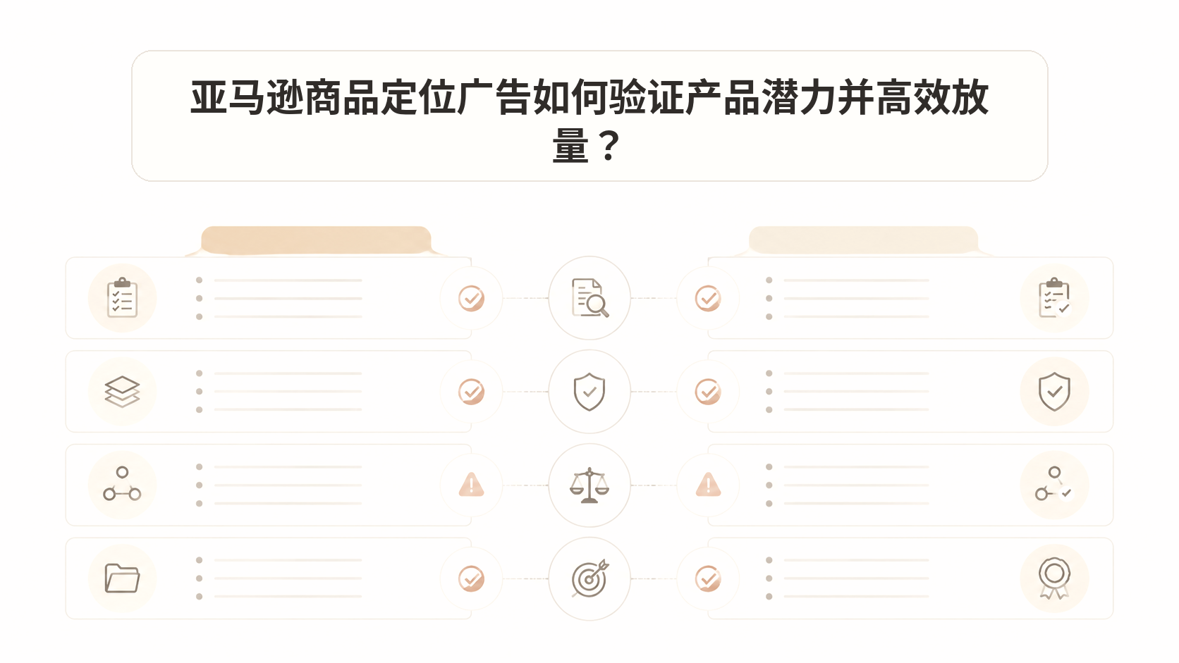 亚马逊商品定位广告如何验证产品潜力并高效放量？ 文章主题框架图
