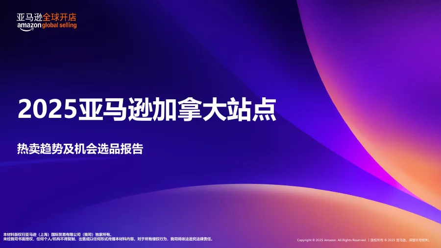 2025年亚马逊加拿大站点选品趋势报告-37页-文章简介图