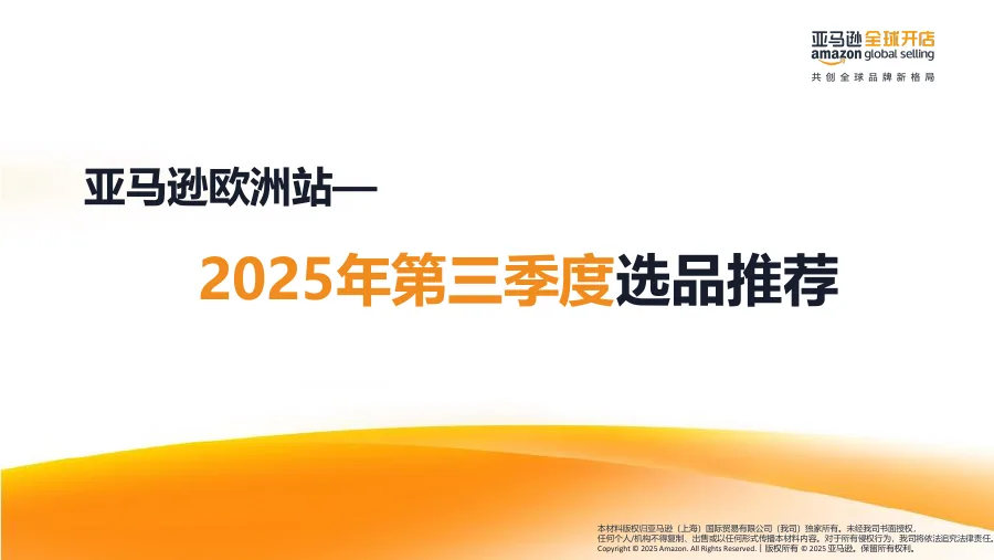 2025年第三季度亚马逊欧洲站选品推荐-18页-文章简介图