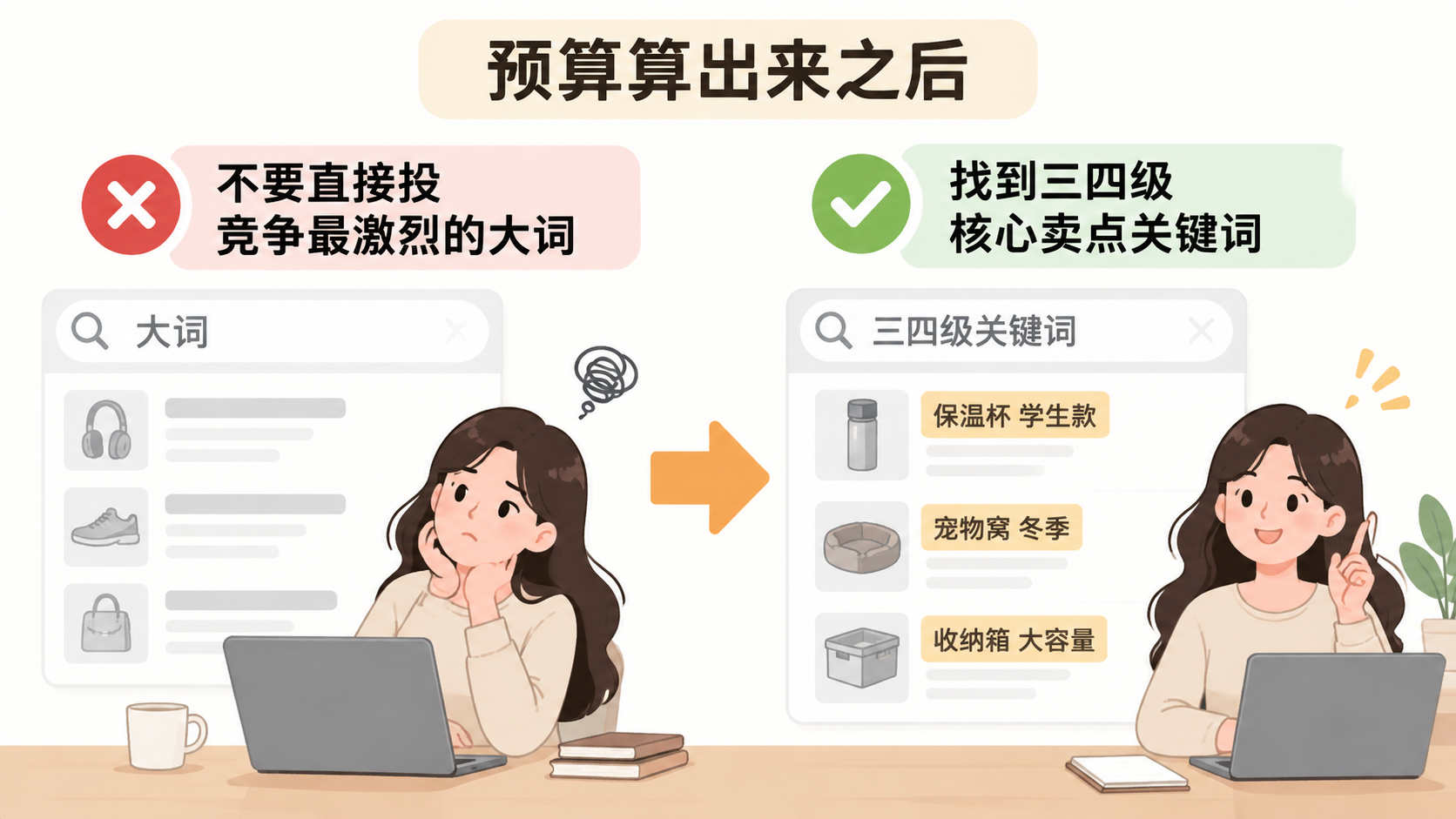 亚马逊新品推到小类100名,广告预算应该怎么算? 文章内容信息图 2