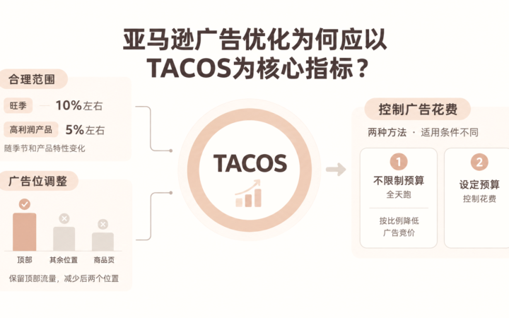 亚马逊广告优化为何应以TACOS为核心指标？ 文章主题框架图