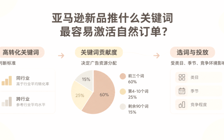亚马逊新品推什么关键词最容易激活自然订单？ 文章主题框架图