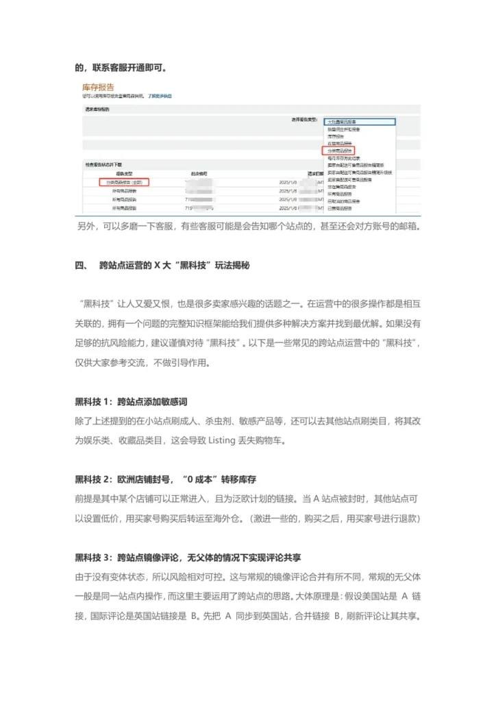 亚马逊跨站点运营策略与风控指南-8页-文章场景图