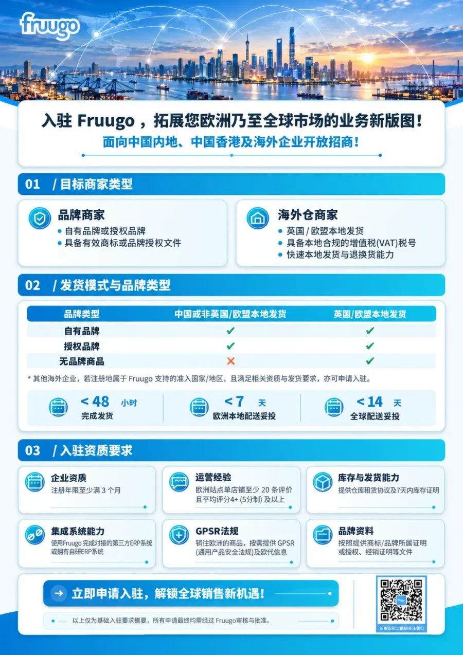 官方活动｜Fruugo 2026 Q4 招商政策发布，品牌与海外仓卖家迎来新机遇-新闻简介插图
