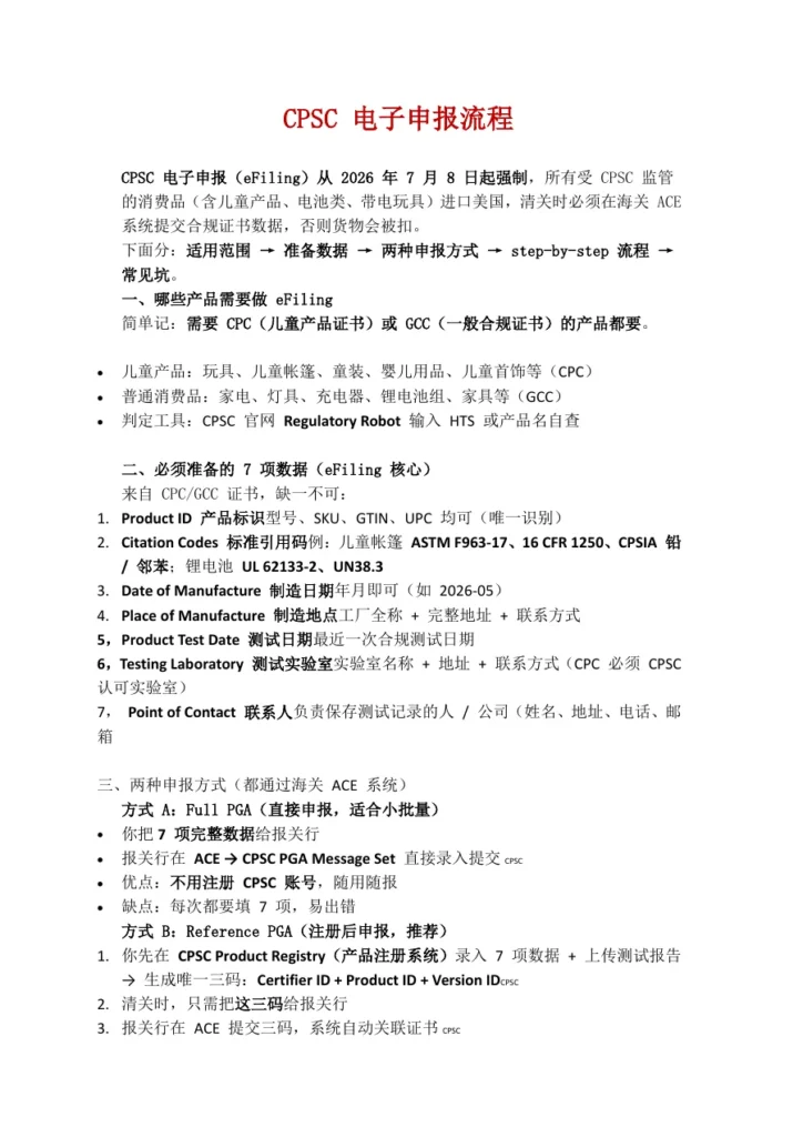美国站CPSC证书电子申报流程详解-3页-文章简介图