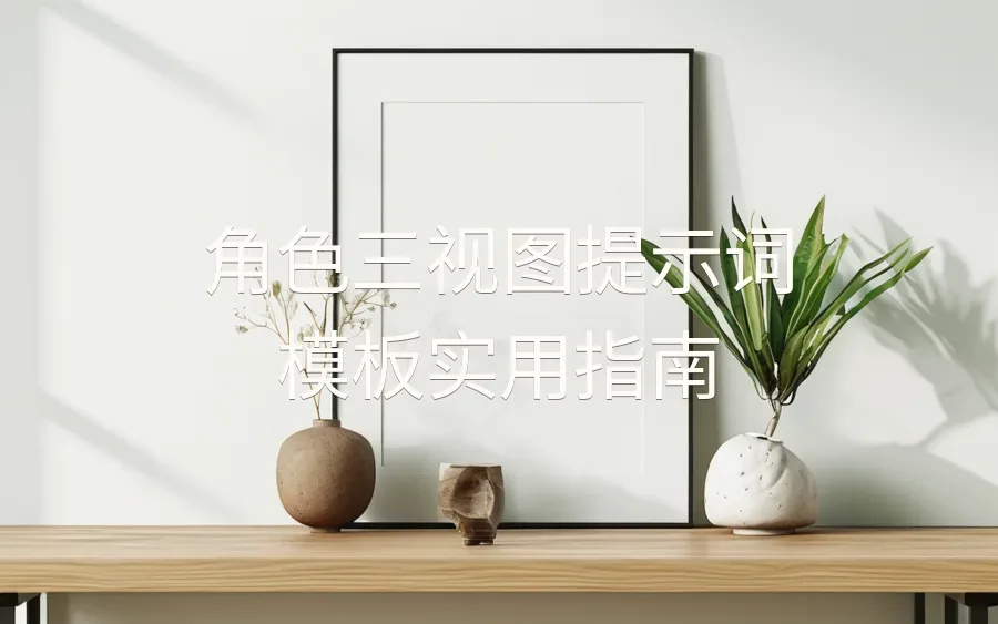 角色三视图提示词模板实用指南-4页-文章封面图