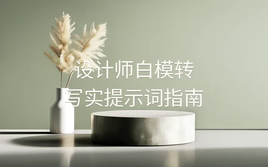 设计师白模转写实提示词指南-2页-文章封面图