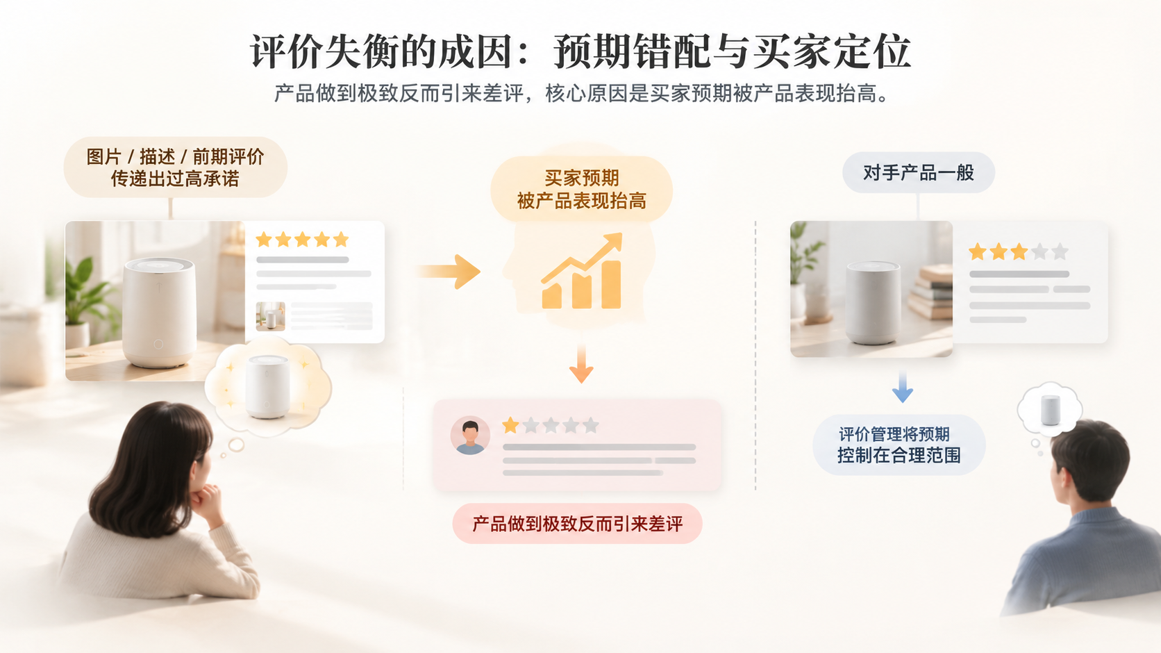 亚马逊上对手产品一般却好评多,自己的好产品反而差评多,问题出在哪应如何判断? 文章内容信息图 1