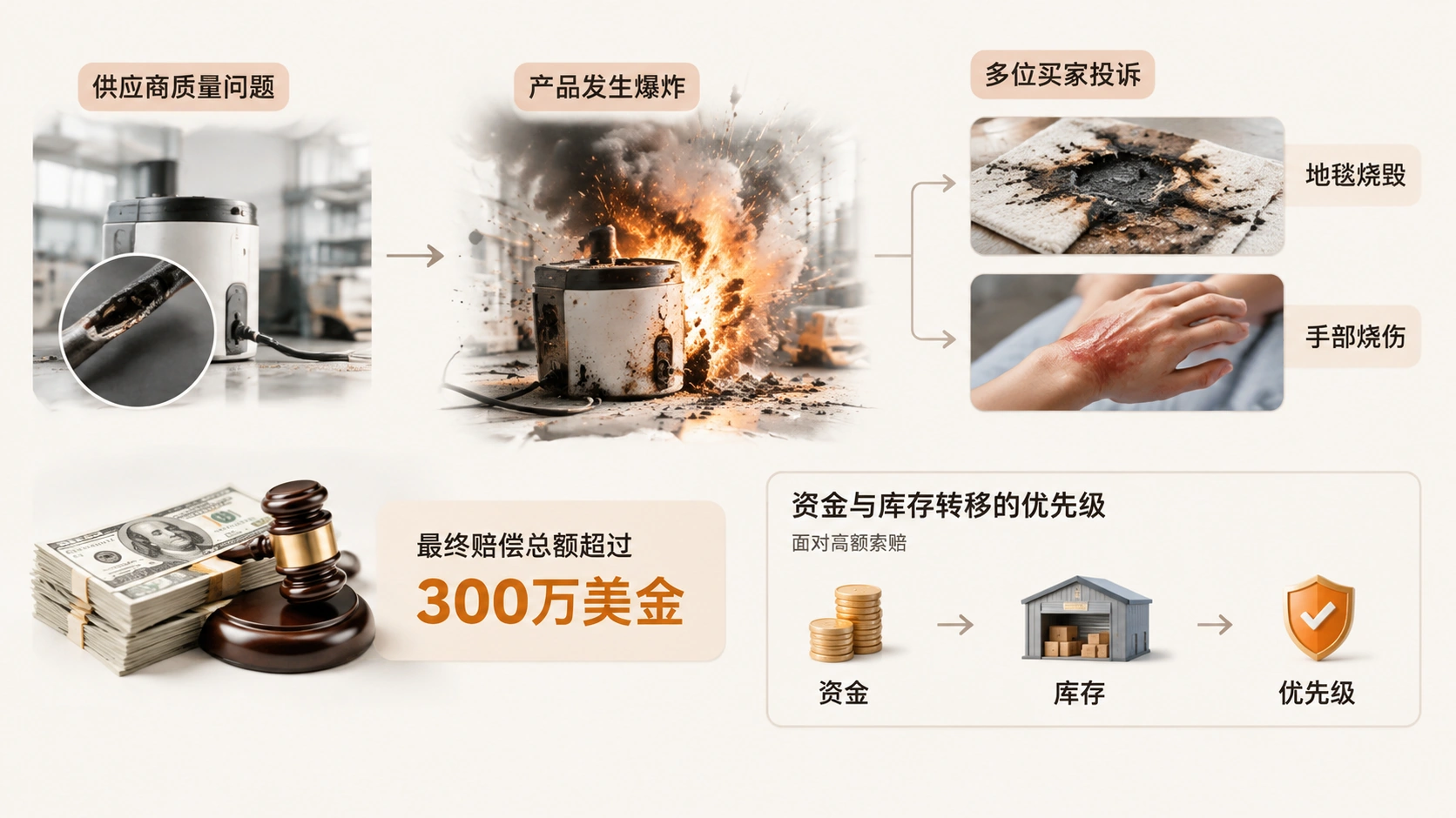 亚马逊卖家收到50万美金索赔律师函,应该先谈判还是先转移资金? 文章内容信息图 3