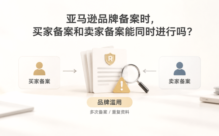 亚马逊品牌备案时，买家备案和卖家备案能同时进行吗？ 文章主题框架图