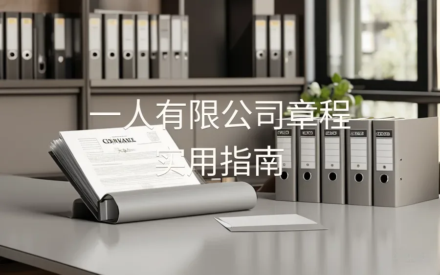 一人有限公司章程实用指南-15页-文章封面图