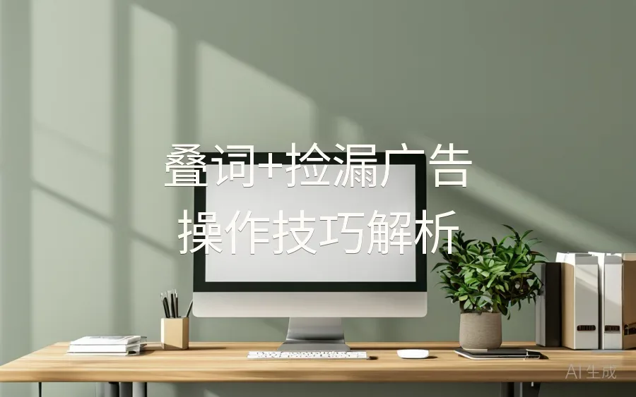 叠词+捡漏广告操作技巧解析-2页-文章封面图