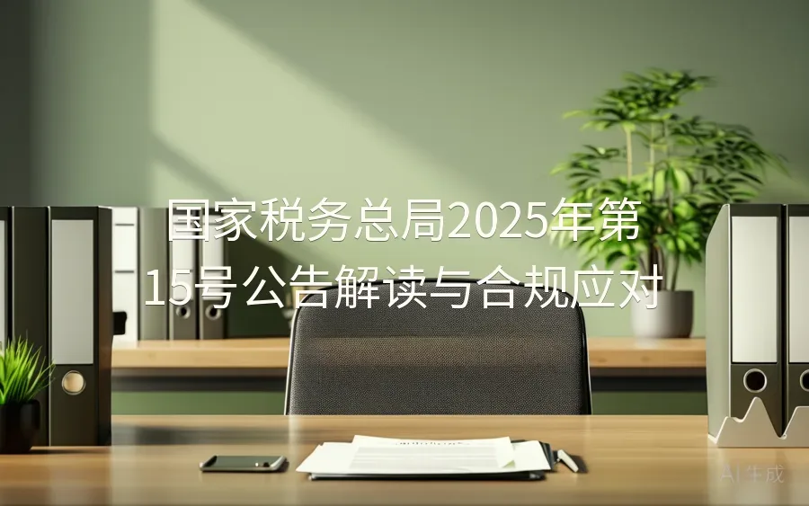 国家税务总局2025年第15号公告解读与合规应对-8页-文章封面图