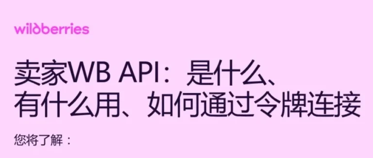 官方活动｜Wildberries API专题直播即将开启，助力卖家提升效率