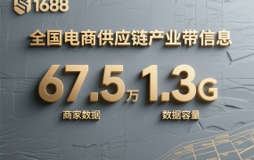 全国电商供应链产业带信息—1688整站商家店铺，67.5万多条数据，1.3G